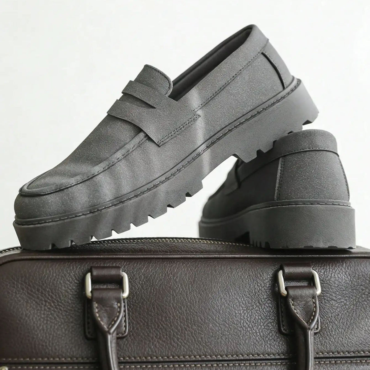 Loafer mit Plateausohle Herren Slip-On Smart Casual