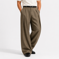 Weite Bundfalten Hose Herren Tailliert Elegant Anzug