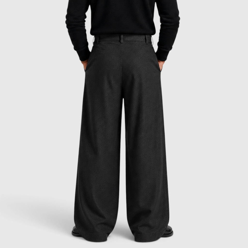 Bundfalten Anzughose Herren Gerade Elegant Business