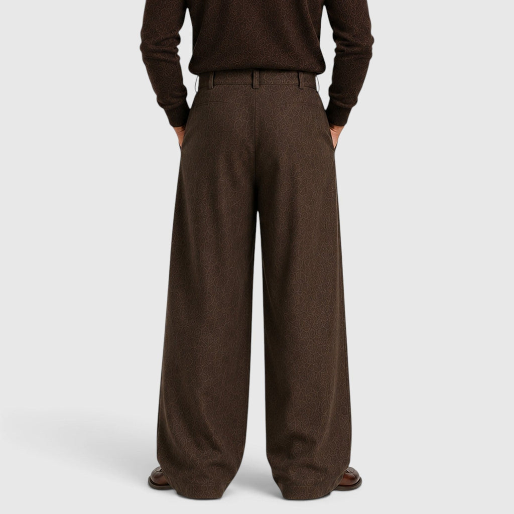 Bundfalten Anzughose Herren Gerade Elegant Business