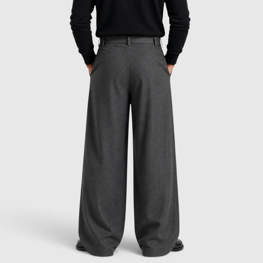 Bundfalten Anzughose Herren Gerade Elegant Business